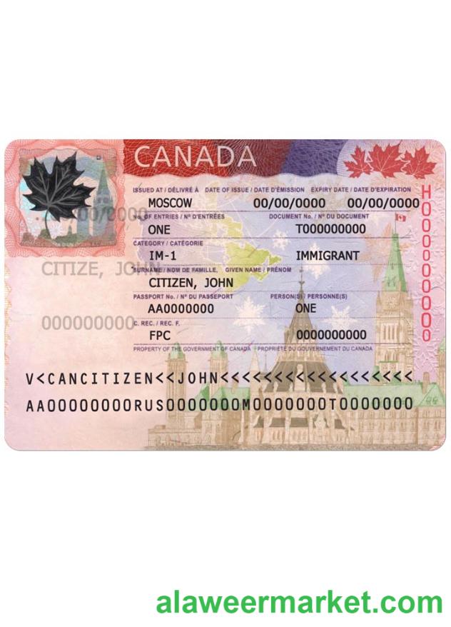 Canada visa new version